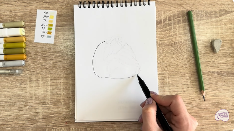 Рисуем Пишмание с фисташками