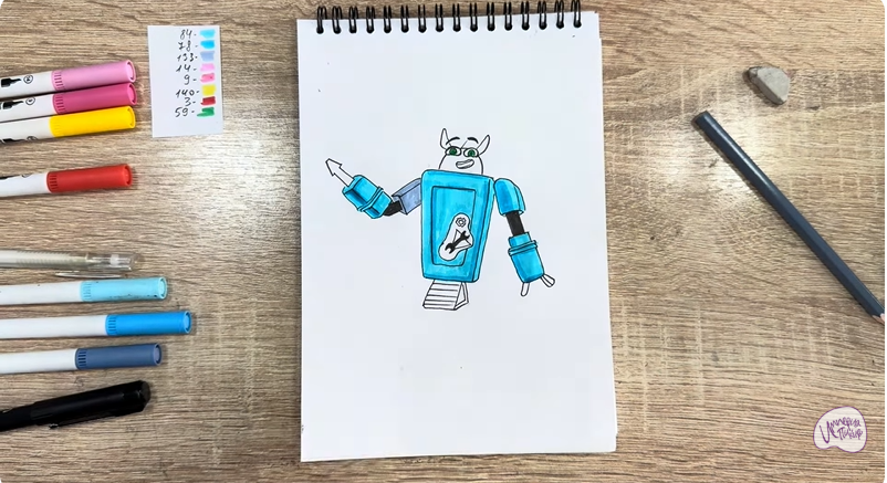 Рисуем Рем из "Живой гараж"