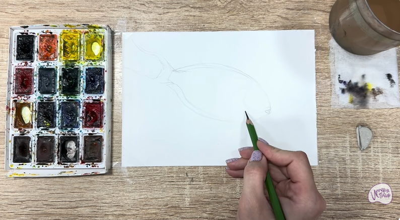 Рисуем Рыба-хирург