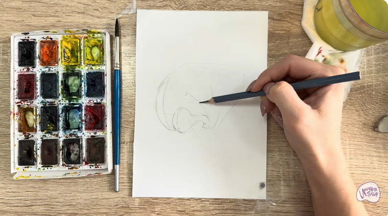 Рисуем Вешенки