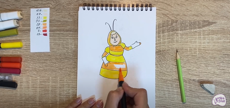 Рисуем Баба Капа из "Лунтика"