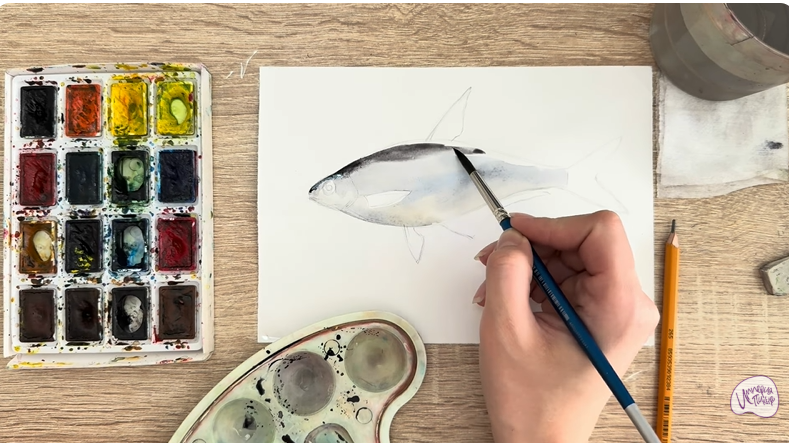 Рисуем Белоглазка