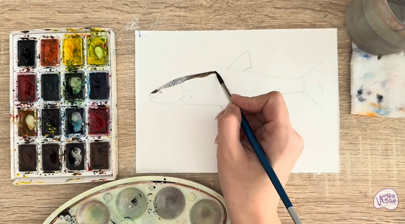 Рисуем Голавль