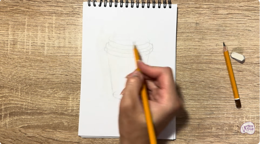 Рисуем Кофейный стакан