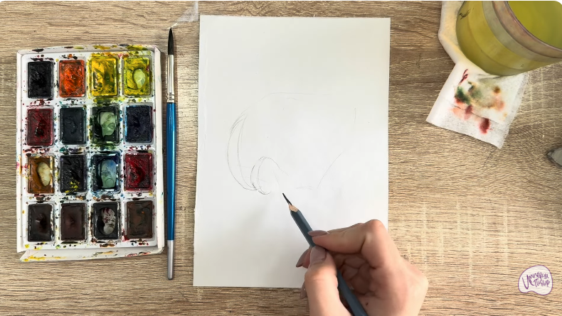 Рисуем Вешенки