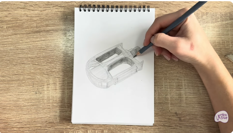 Рисуем Педаль велосипеда