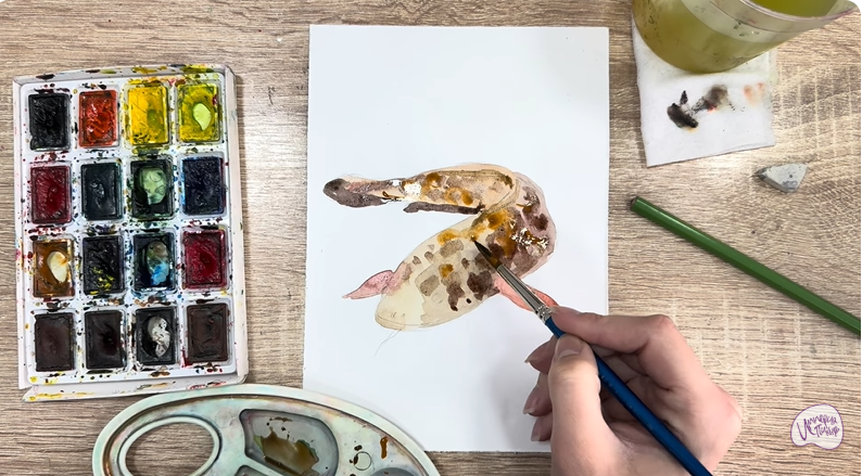 Рисуем Налим