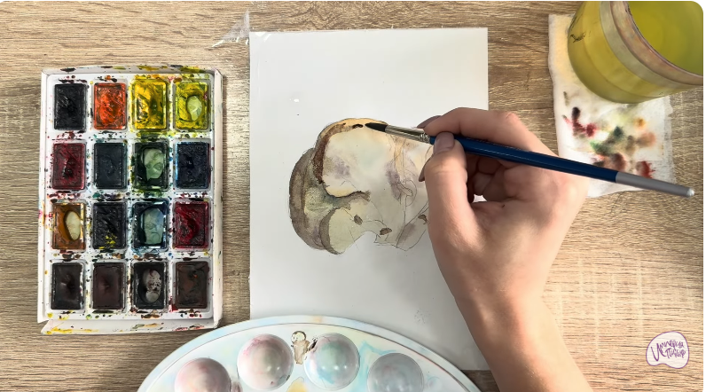 Рисуем Вешенки