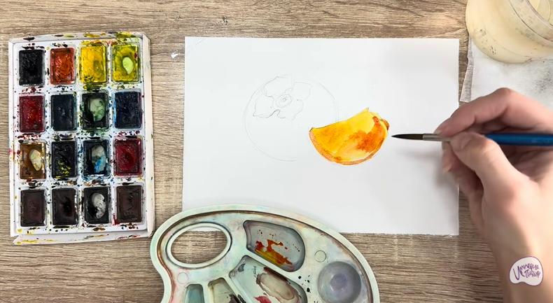 Рисуем Хурма