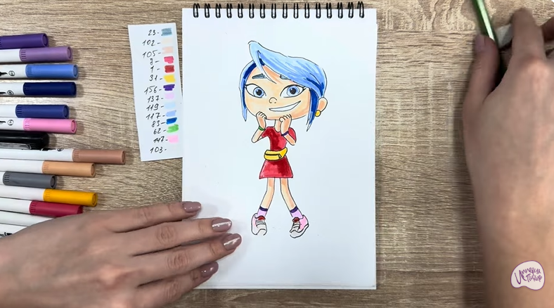 Рисуем Ксю из «Живой гараж»