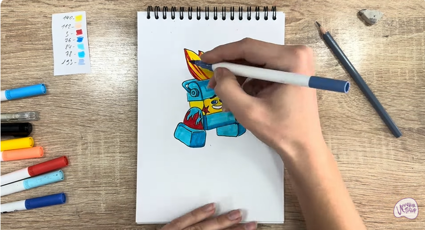 Рисуем Диз из "Живой гараж"