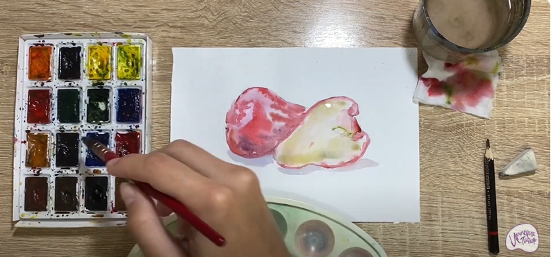 Рисуем Яванское яблоко