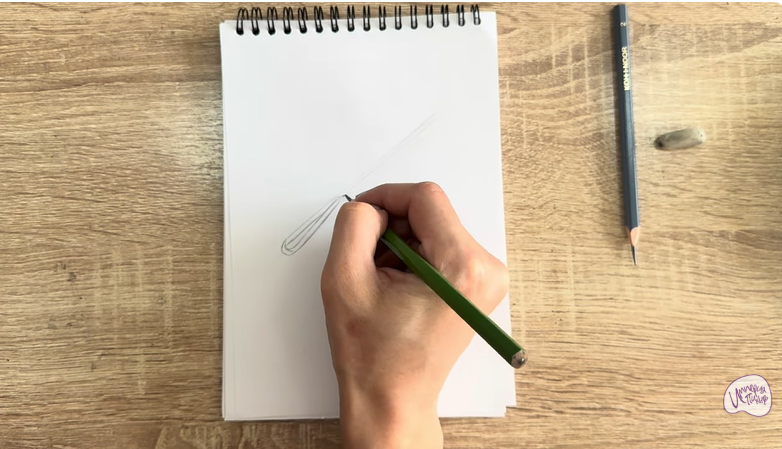 Рисуем Невидимка для волос