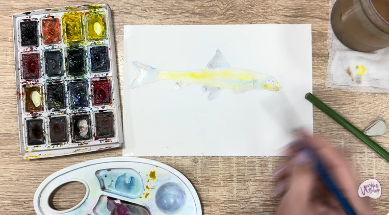 Рисуем Ленский пескарь