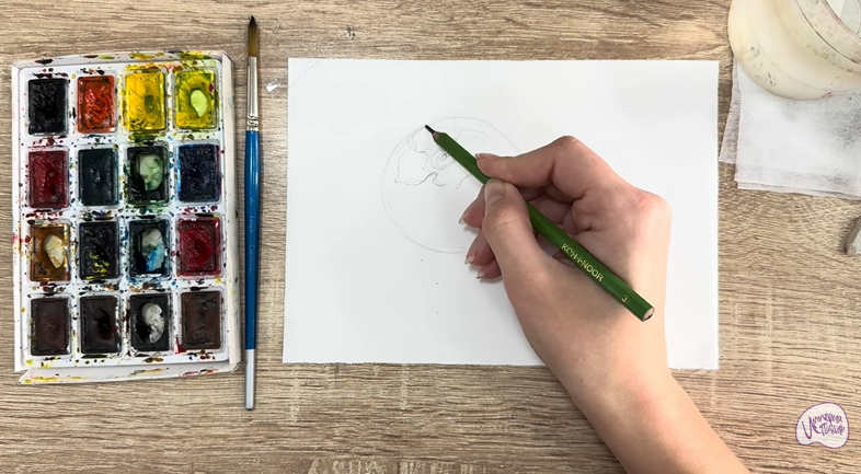 Рисуем Хурма