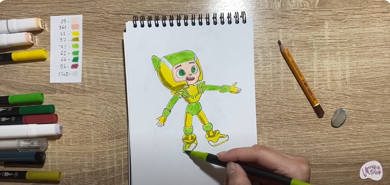 Рисуем Флай из "Геройчики"