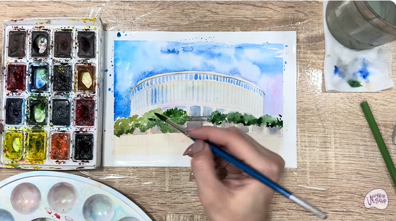 Рисуем Стадион Краснодар