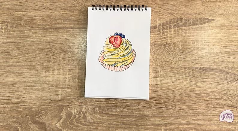 Рисуем Пирожное "Павлова"