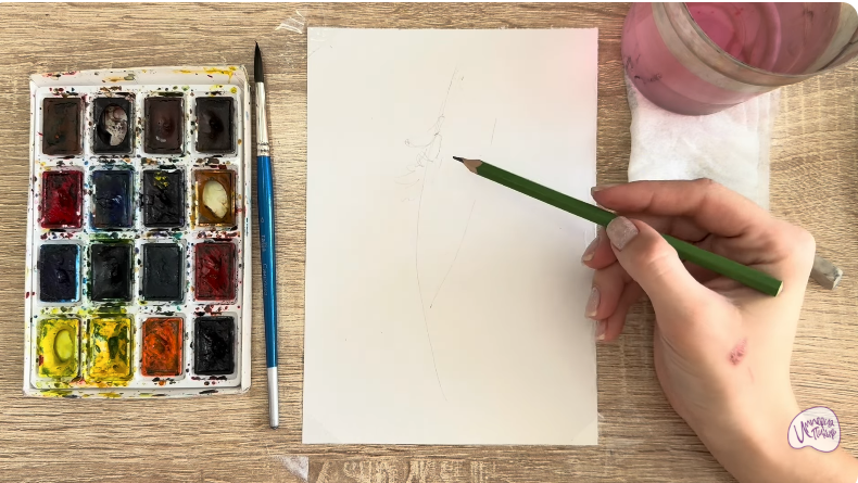 Рисуем Мышиный горошек