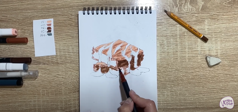 Рисуем Шоколадный брауни