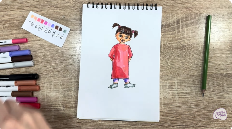 Рисуем Бу из «Корпорации монстров»