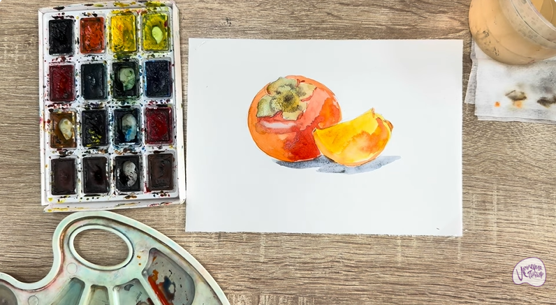 Рисуем Хурма