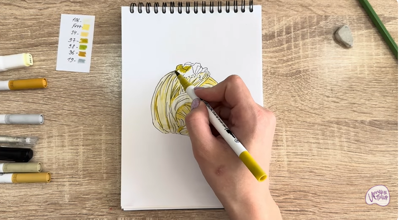 Рисуем Пишмание с фисташками