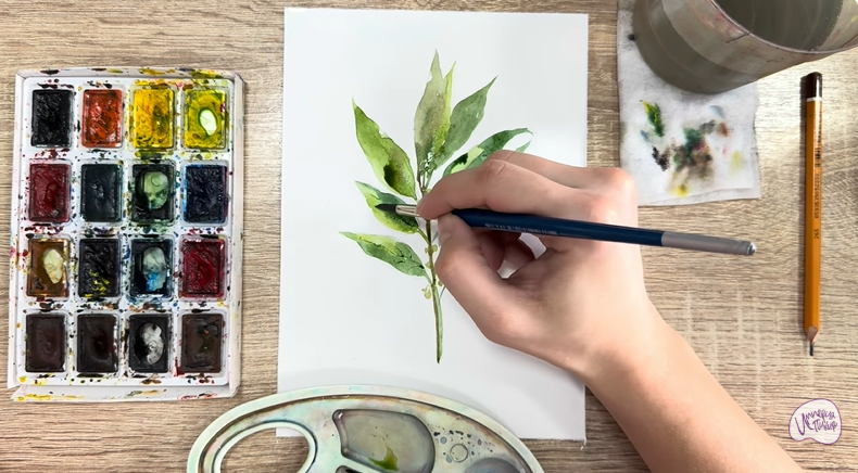 Рисуем Лавровый лист