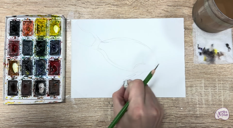 Рисуем Рыба-хирург