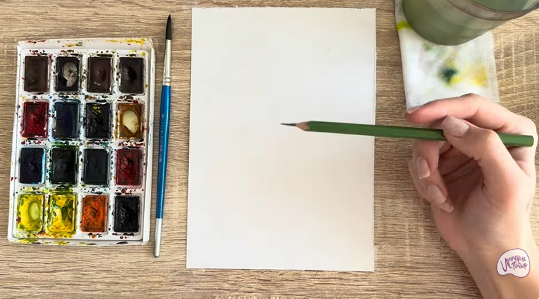 Рисуем Мать-и-мачеха