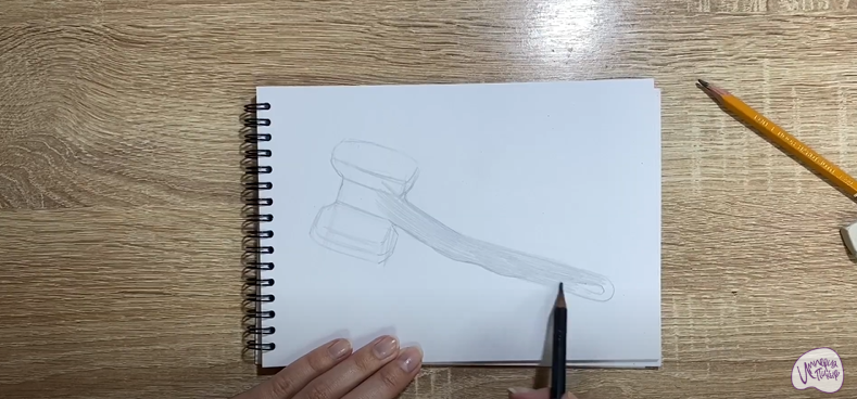 Рисуем Молоток для отбивания мяса