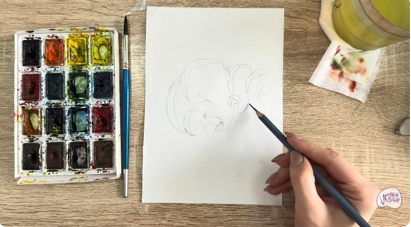 Рисуем Вешенки