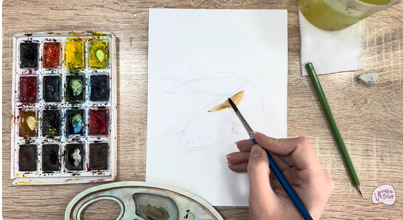 Рисуем Налим