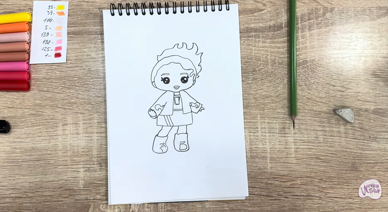 Рисуем Эмбер Синнамон