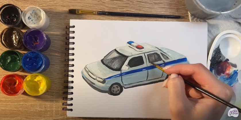 Рисуем Машина ДПС