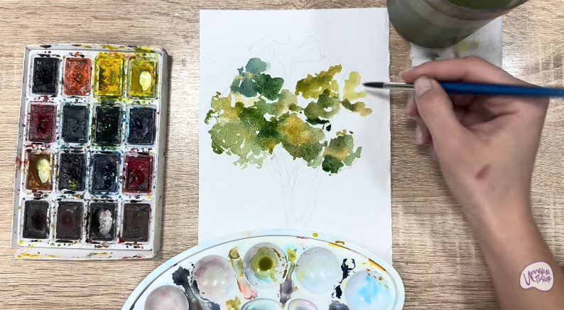 Рисуем Бархат амурский