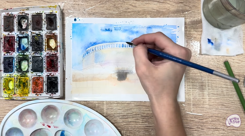 Рисуем Стадион Краснодар