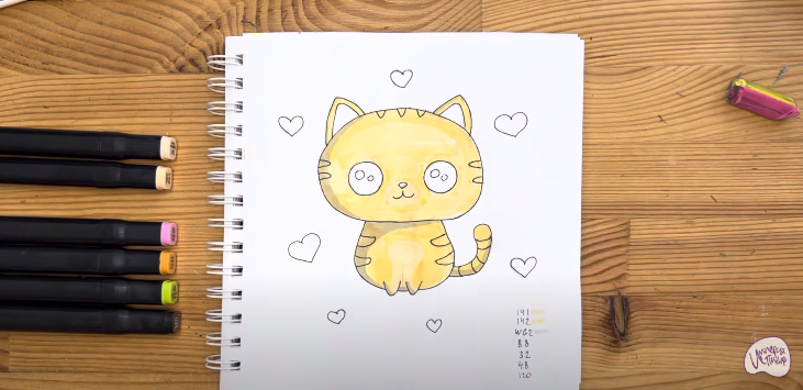Рисуем Кавайный котик