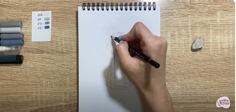 Рисуем Костюм Китая