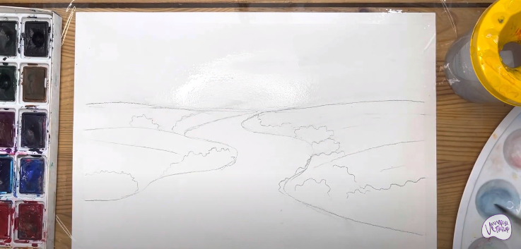 Рисуем Река