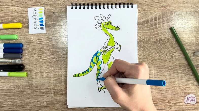 Рисуем Веган из «Доктор Динозавров»