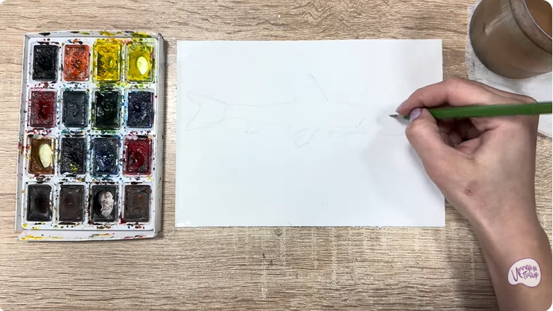 Рисуем Ленский пескарь