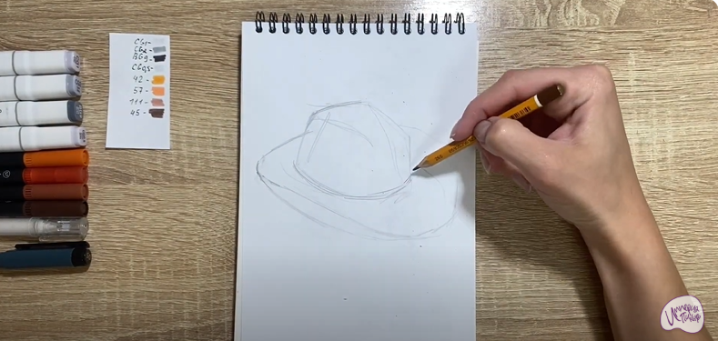 Рисуем Шляпа шерифа