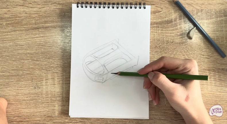 Рисуем Педаль велосипеда