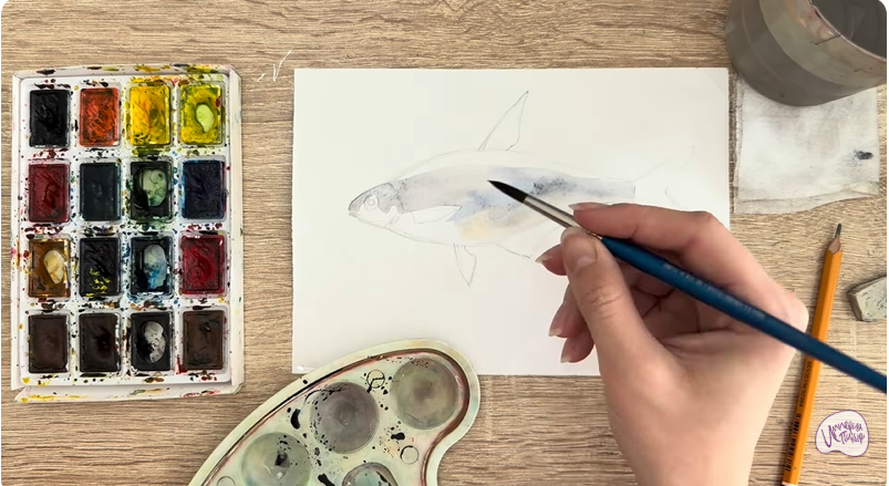 Рисуем Белоглазка