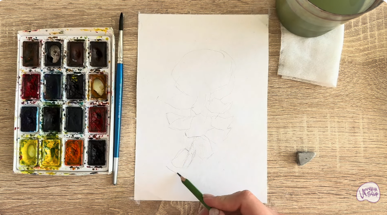 Рисуем Радиола розовая