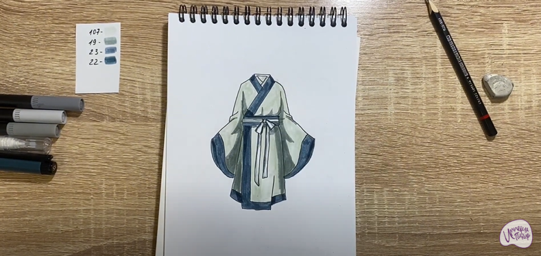 Рисуем Костюм Китая