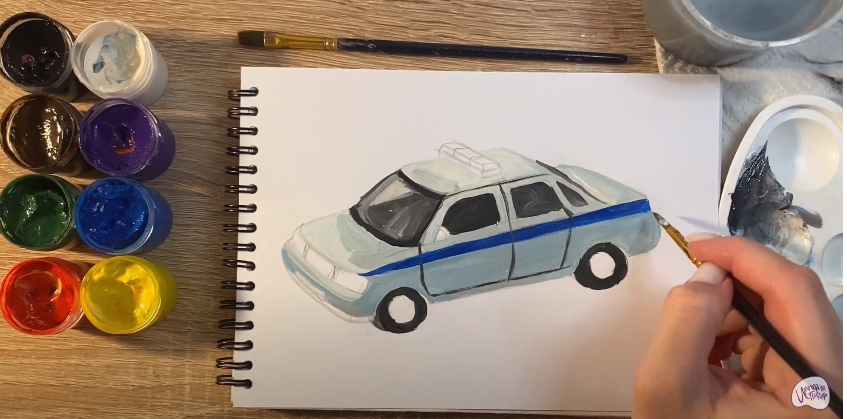 Рисуем Машина ДПС