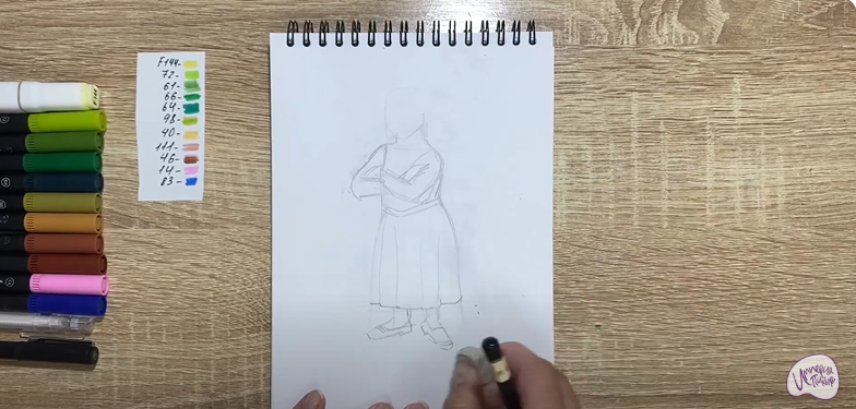 Рисуем Принцесса Фиона из "Шрека"