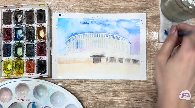 Рисуем Стадион Краснодар